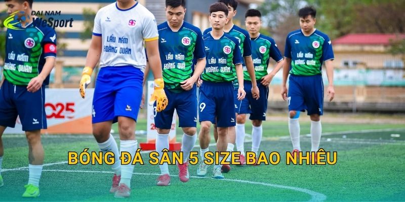 Bóng đá sân 5 size bao nhiêu? Chọn đúng size để đá chuẩn nhịp và kiểm soát tốt