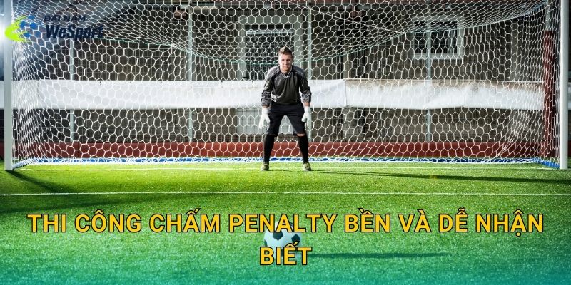 Kích thước chấm phạt đền penalty: Chấm 11m đặt ở đâu cho đúng? 4 Thi công chấm penalty bền và dễ nhận biết