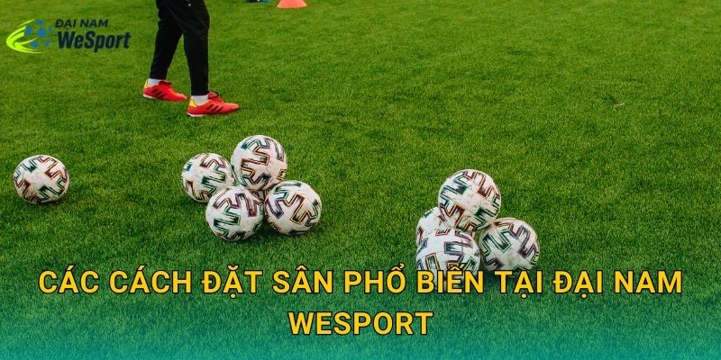 Các cách đặt sân phổ biến tại Đại Nam WeSport